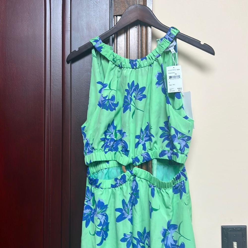 Likely Green Dress with blue flowers - size 4